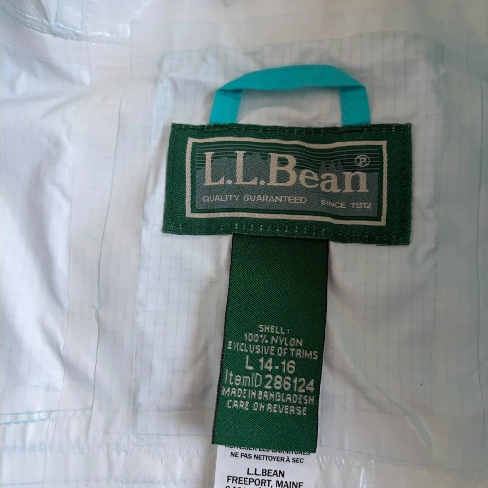 L.L. Bean Kids Aqua Raincoat
